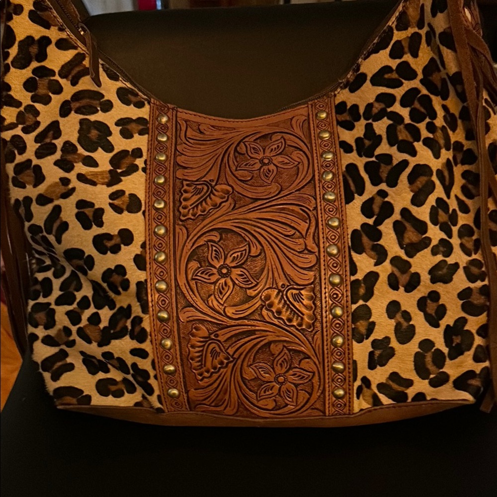 American Darling Brown Shoulder Bag with Western Flair